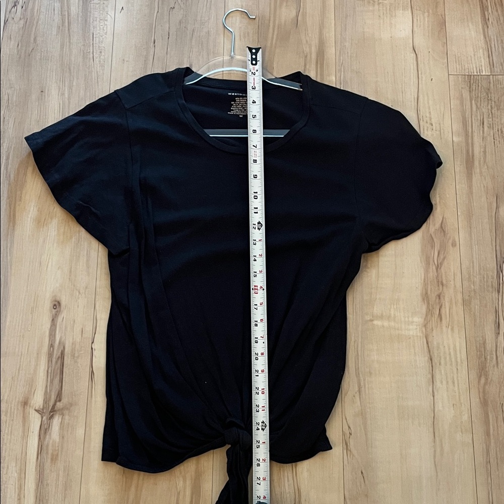 Universal Thread Black Tie-Front Tee - image 7